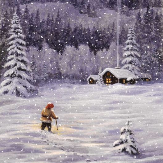 Skiing tomte